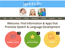 Tablet Screenshot of home-speech-home.com
